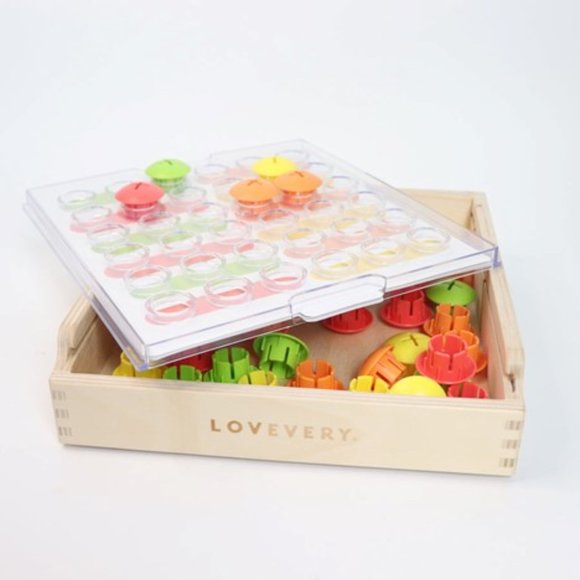 Lovevery Other - Lovevery Mosaic Button Board Montessori Peg Button Puzzle Toy